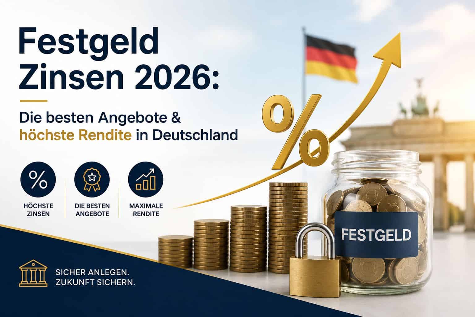 Festgeld Zinsen 2026 Vergleich in Deutschland